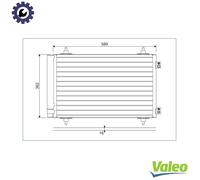 CONDENSER AIR CONDITIONING 814366 FOR PEUGEOT EXPERT/Platform/Chassis/Van 807
