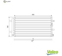 VALEO 814370 Air conditioning condenser