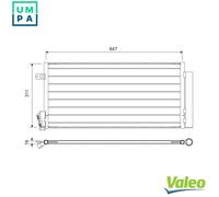 VALEO 814377 Air conditioning condenser