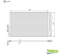 VALEO 814386 Air conditioning condenser