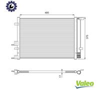 CONDENSER AIR CONDITIONING 814395 FOR HYUNDAI G4LA 1.2L G4FA 1.4L G4FC 1.6L i20