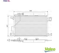 CONDENSER AIR CONDITIONING 814423 FOR MERCEDES-BENZ C-CLASS/T-Model/Sportcoupe