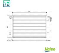 Valeo Condenser, Air Conditioning 814461