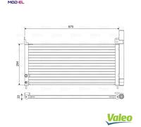 CONDENSER AIR CONDITIONING 814464 FOR TOYOTA GRAND/PRIUS/+ 2ZR-FXE 1.8L 4cyl