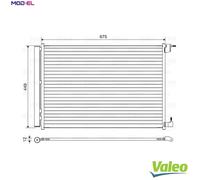 CONDENSER AIR CONDITIONING 814468 FOR MERCEDES-BENZ M 274.920 2.0L 4cyl C-CLASS