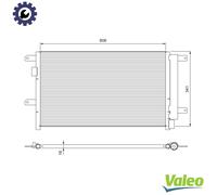 VALEO 815089 Air conditioning condenser