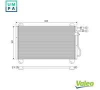 VALEO 816891 Air conditioning condenser