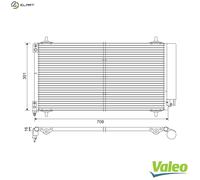 VALEO 817740 Air conditioning condenser