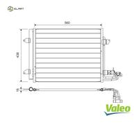 VALEO 817806 Air conditioning condenser