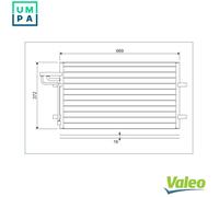 VALEO 818046 Air conditioning condenser