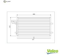 VALEO 818046 Air conditioning condenser