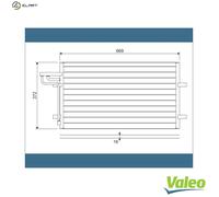 VALEO 818046 Air conditioning condenser