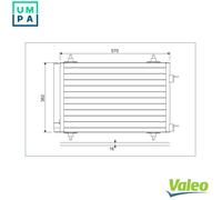 VALEO 818170 Air conditioning condenser
