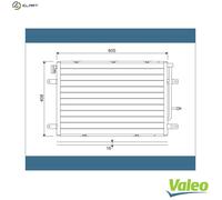 VALEO 818190 Air conditioning condenser