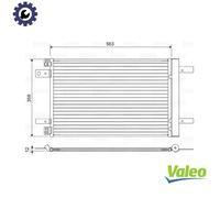 CONDENSER AIR CONDITIONING 822550 FOR PEUGEOT PARTNER/Box/Body/MPV EXPERT/Van