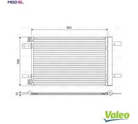 Valeo 822550 - Condenser, air conditioning