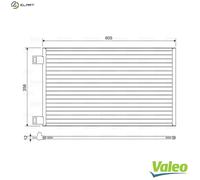 VALEO 822553 Air conditioning condenser