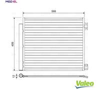 VALEO 822559 Air conditioning condenser