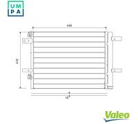 VALEO 822564 Air conditioning condenser