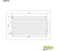 VALEO 822593 Air conditioning condenser