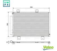 VALEO 822594 Air conditioning condenser