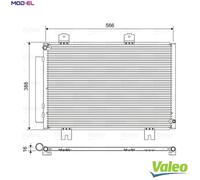 VALEO 822594 Air conditioning condenser