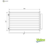 VALEO 822595 Air conditioning condenser
