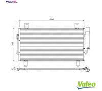 CONDENSER AIR CONDITIONING 822599 FOR MITSUBISHI OUTLANDER/III/SUV 4B12 2.4L