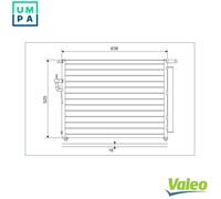 Valeo 822603 Air Conditioning A/C Air Con Condenser Fits Ford Ranger