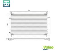 VALEO 822604 Air conditioning condenser