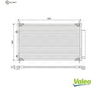 CONDENSER AIR CONDITIONING 822604 FOR TOYOTA 1NZ-FXE 1.5L 4cyl YARIS