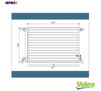 VALEO 822609 Air conditioning condenser