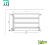 CONDENSER AIR CONDITIONING 822609 FOR AUDI DFBA 2.0L DLGA/CVJA/CYMC/CYRB 2.0L Q7