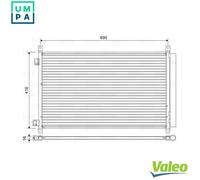 CONDENSER AIR CONDITIONING 822611 FOR RENAULT KOLEOS/II/SUV M5R 402 2.0L 4cyl