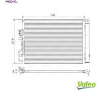 Valeo Condenser, Air Conditioning 822612