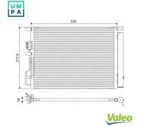 Valeo Condenser, Air Conditioning 822612