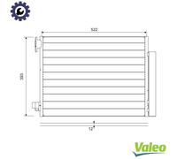 CONDENSER AIR CONDITIONING 822636 FOR RENAULT MASTER/III/Van TWINGO SMART 1.0L