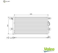 VALEO 822648 Air conditioning condenser