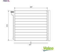 Genuine Valeo AC Condenser for BMW X5 08-13 X6 09-14 64509166098