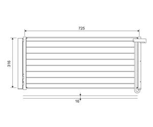 CONDENSER, AIR CONDITIONING 822652