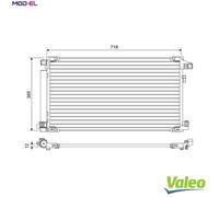 VALEO 822658 Air conditioning condenser
