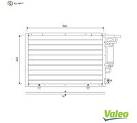 CONDENSER AIR CONDITIONING 822693 FOR FORD FIESTA/VI/Van B-MAX SNJB/SNJD 1.2L