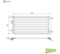 VALEO 822702 Air conditioning condenser