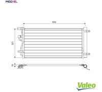 VALEO 822702 Air conditioning condenser