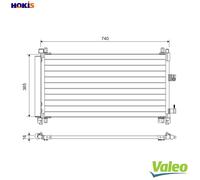 CONDENSER AIR CONDITIONING 822703 FOR PEUGEOT 407 508/SW CITROËN C5/III/Break