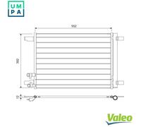 CONDENSER AIR CONDITIONING 822707 FOR SKODA KAMIQ KAROQ OCTAVIA/IV/Combi VW