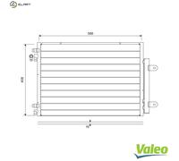 CONDENSER AIR CONDITIONING 822715 FOR SUZUKI K10C-T 1.0L 3cyl VITARAK14D 1.4L