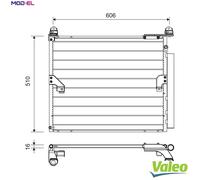 VALEO 822717 Air conditioning condenser