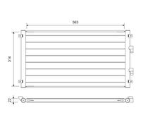 CONDENSER, AIR CONDITIONING 822755