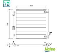 VALEO 822759 Air conditioning condenser